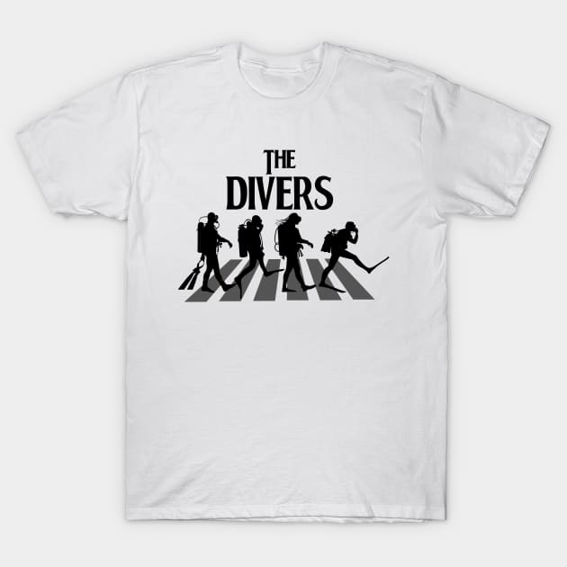 The Divers, Scuba Diver Design T-Shirt by Teessential